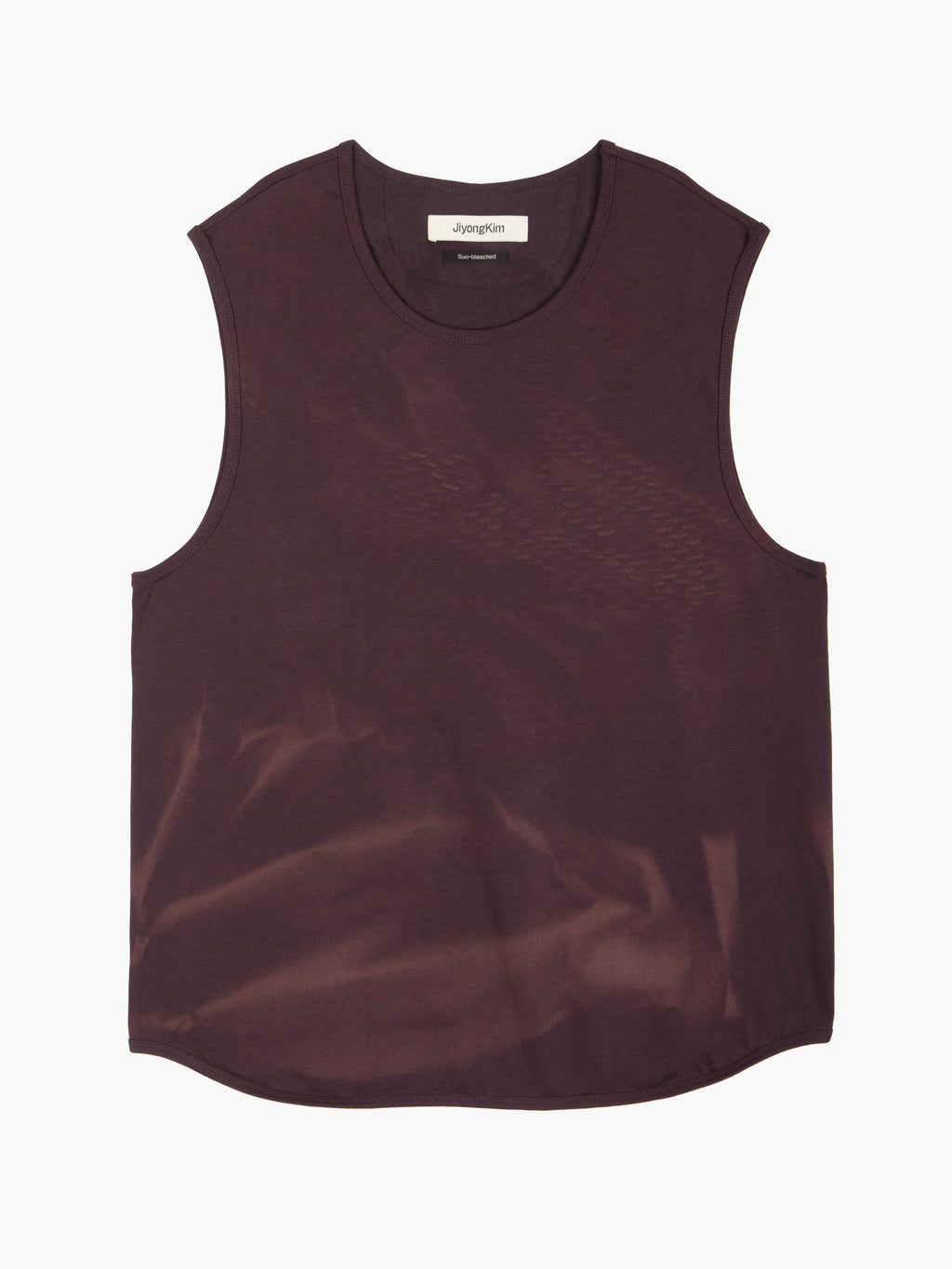 Jiyong Kim - Sun-Bleached Layered Net Hoodie (Burgundy) product image 12 | TRAB K-Fashion Australia