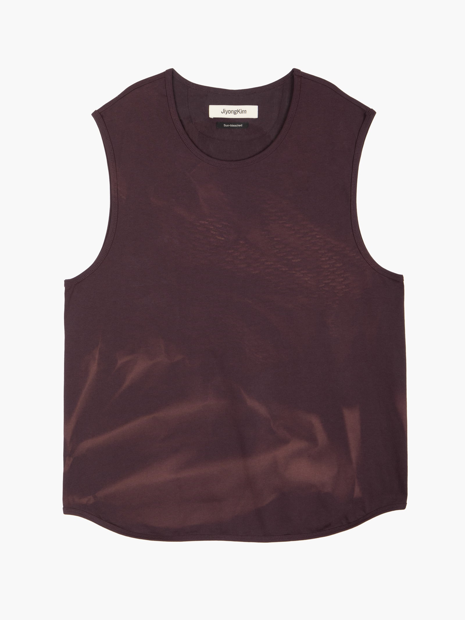 Jiyong Kim - Sun-Bleached Layered Net Hoodie (Burgundy) product image 12 | TRAB K-Fashion Australia