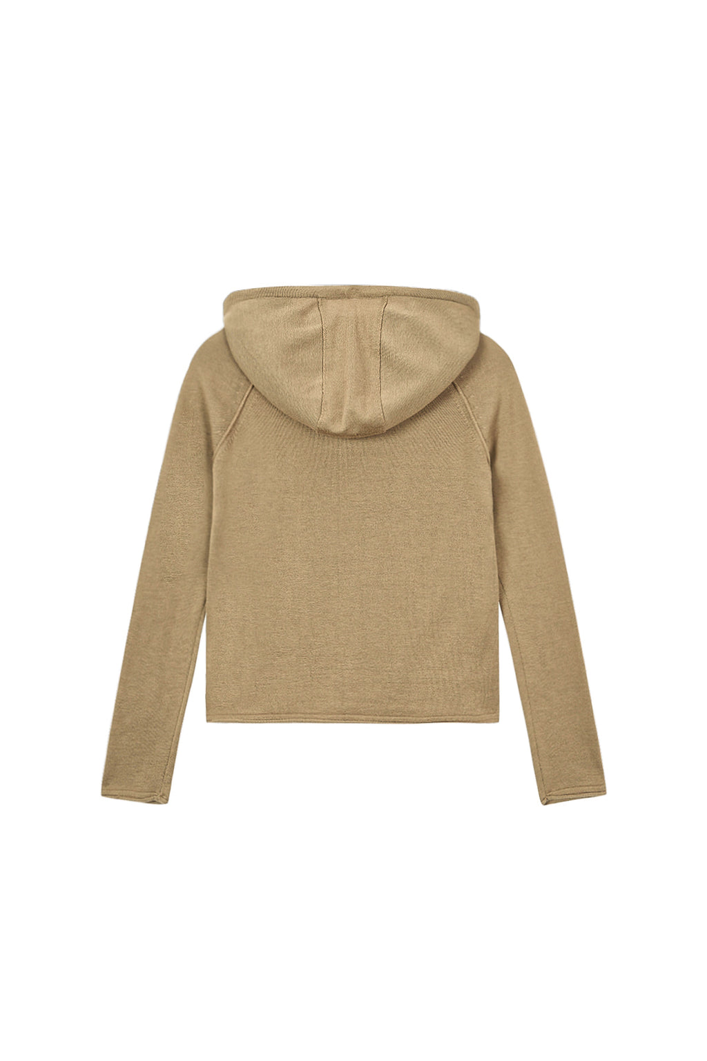 Matin Kim - Button Hoody Raglan Knit Top (Khaki) product image 2 | TRAB K-Fashion Australia