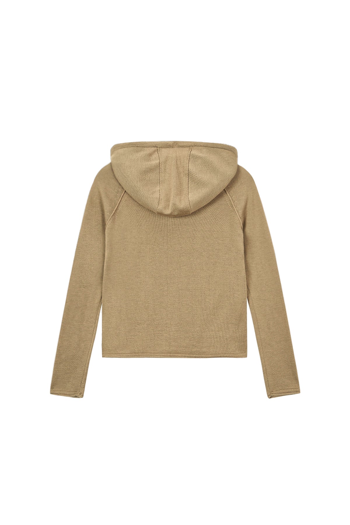 Matin Kim - Button Hoody Raglan Knit Top (Khaki) product image 2 | TRAB K-Fashion Australia