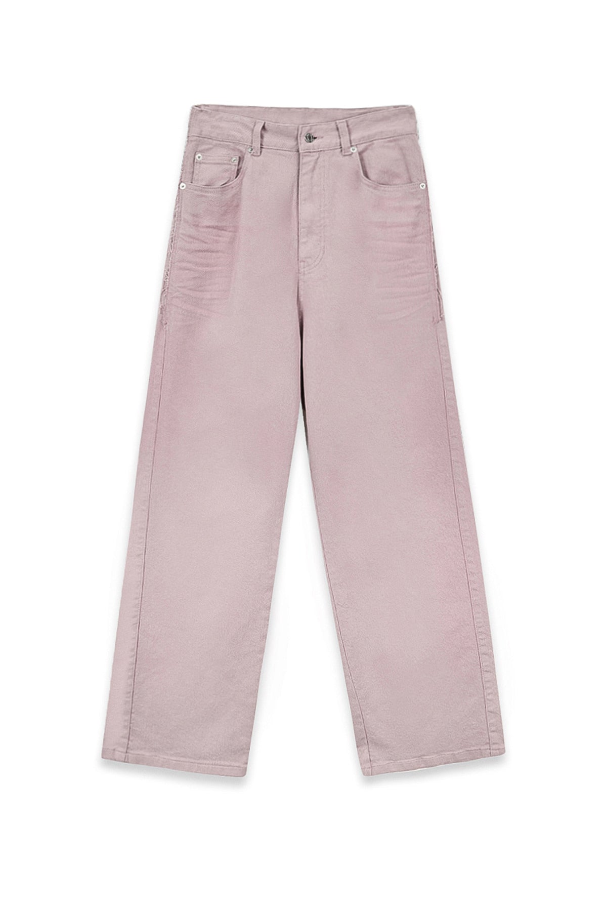 Matin Kim - Color Point Washed Denim Pants (Pink) product image 1 | TRAB K-Fashion Australia