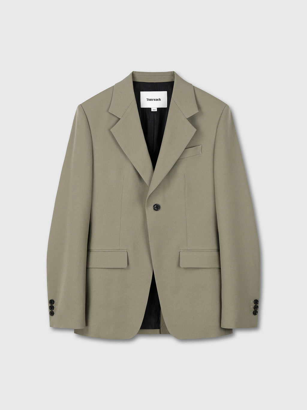 Tonywack - Wool Twill Single-Breasted Blazer (Khaki) product image 8 | TRAB K-Fashion Australia