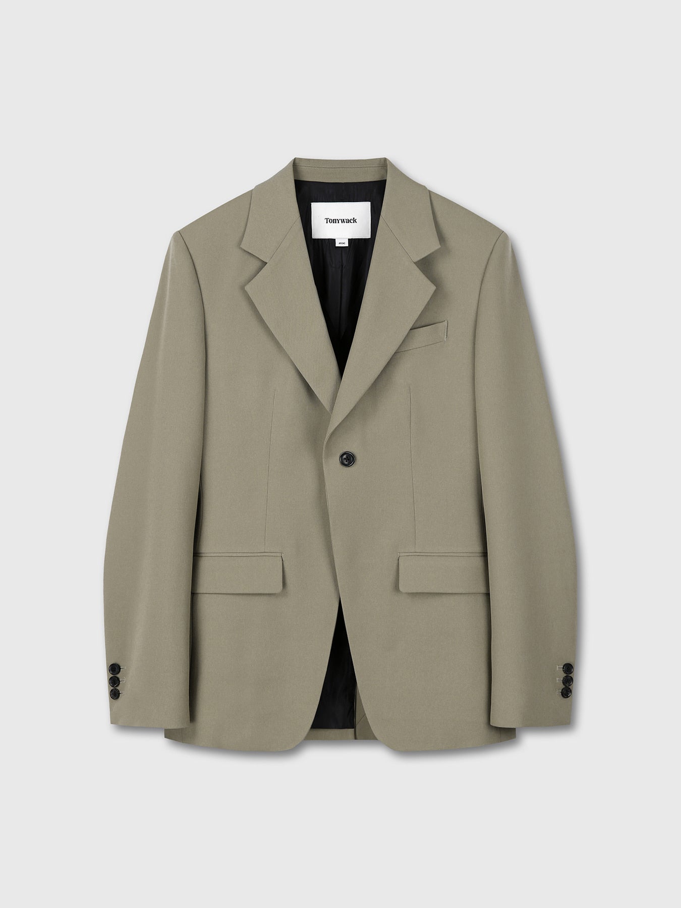 Tonywack - Wool Twill Single-Breasted Blazer (Khaki) product image 8 | TRAB K-Fashion Australia