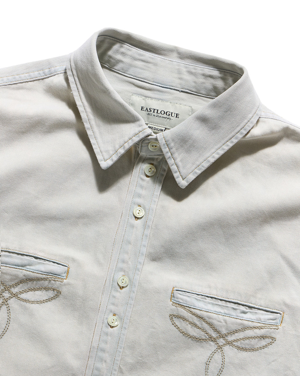 Eastlogue - Antique Country Shirts (oversized) (Light Indigo) product image 7 | TRAB K-Fashion Australia