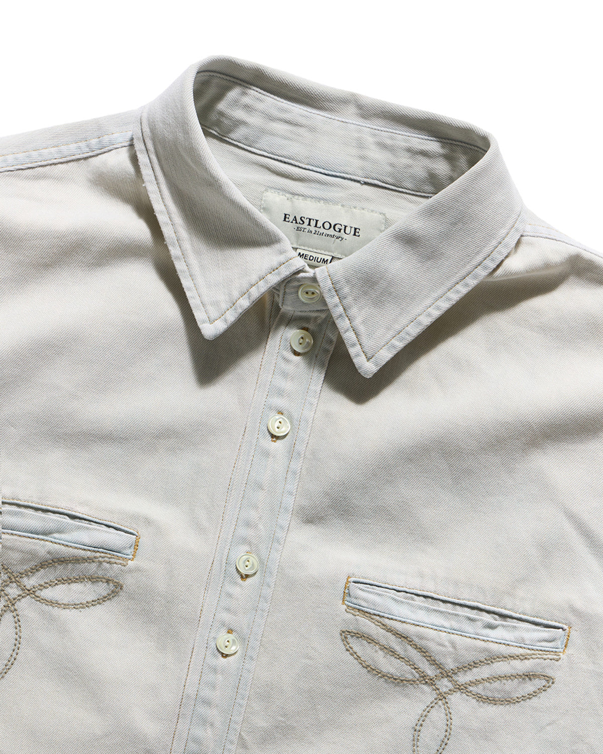 Eastlogue - Antique Country Shirts (oversized) (Light Indigo) product image 7 | TRAB K-Fashion Australia