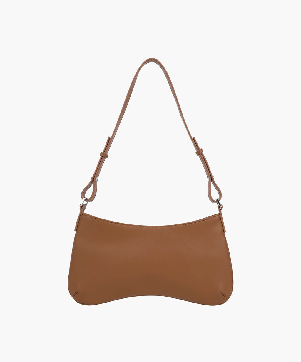 Marithe & Francois Girbaud - Regular Logo Mini Peanut Bag (Brown) product image 2 | TRAB K-Fashion Australia