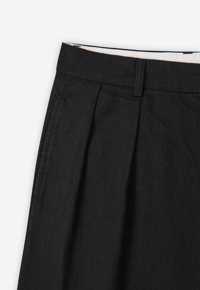 Art if acts - Washed Linen Bermuda Shorts (Black) product image 11 | TRAB K-Fashion Australia