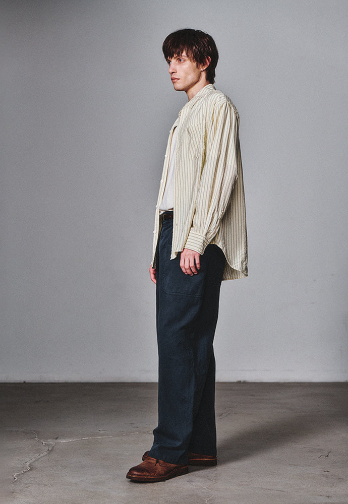 Art if acts - Wrinkle Rayon Shirt (Cream/Liberty Blue) product image 2 | TRAB K-Fashion Australia