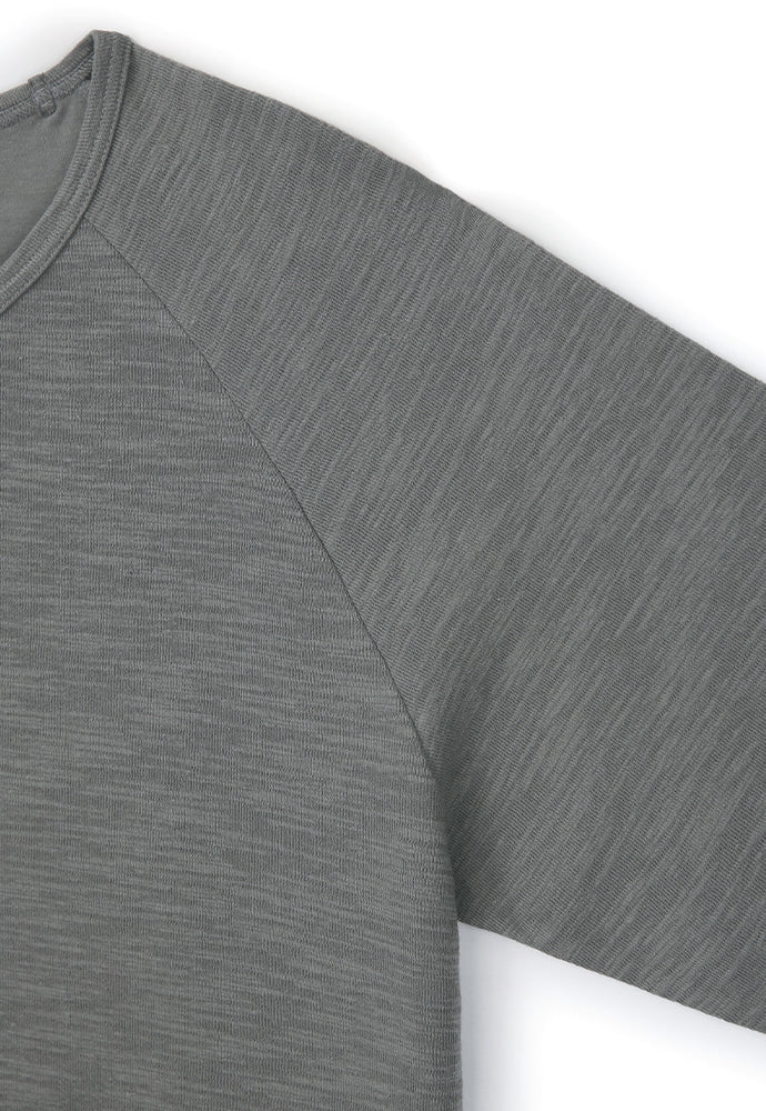 Tonywack - Slub Double Long Sleeve Top (Moss Grey) product image 8 | TRAB K-Fashion Australia