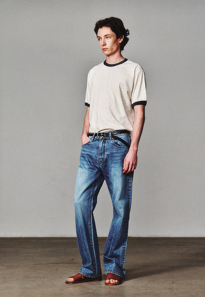 Art if acts - Ringer Tee (Oat/Navy) product image 2 | TRAB K-Fashion Australia