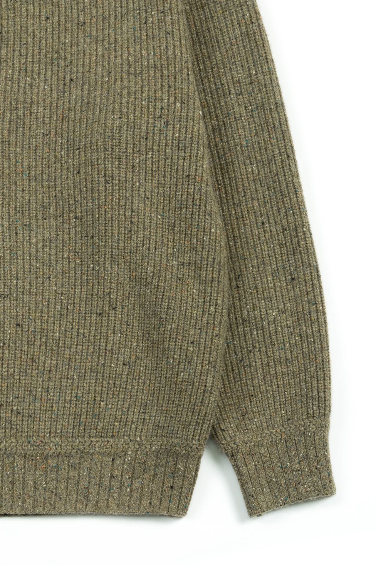 Ioedle - Building Forest Wool Blend Half Zip-Up Knit Pullover (Khaki) product image 7 | TRAB K-Fashion Australia