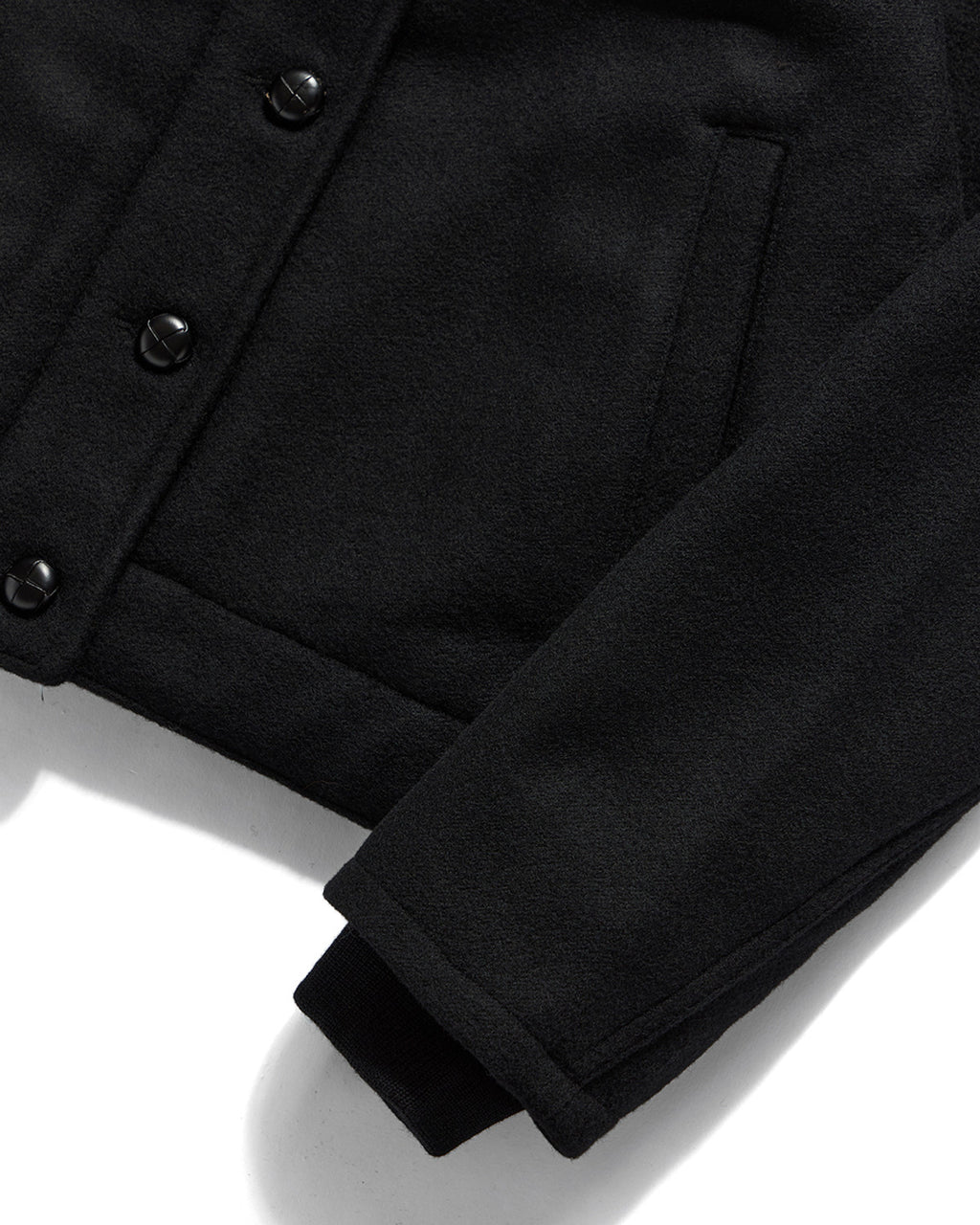 Eastlogue - N-1 Deck Jacket (Black Melton Wool) product image 4 | TRAB K-Fashion Australia