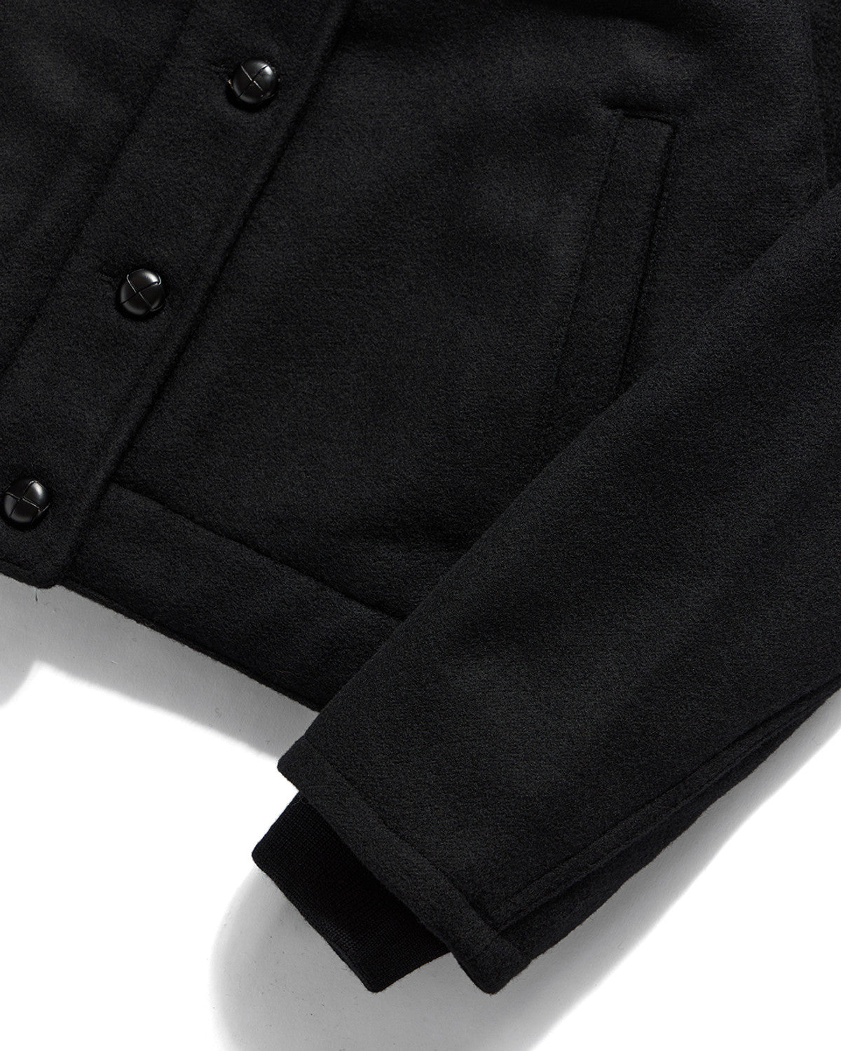 Eastlogue - N-1 Deck Jacket (Black Melton Wool) product image 4 | TRAB K-Fashion Australia