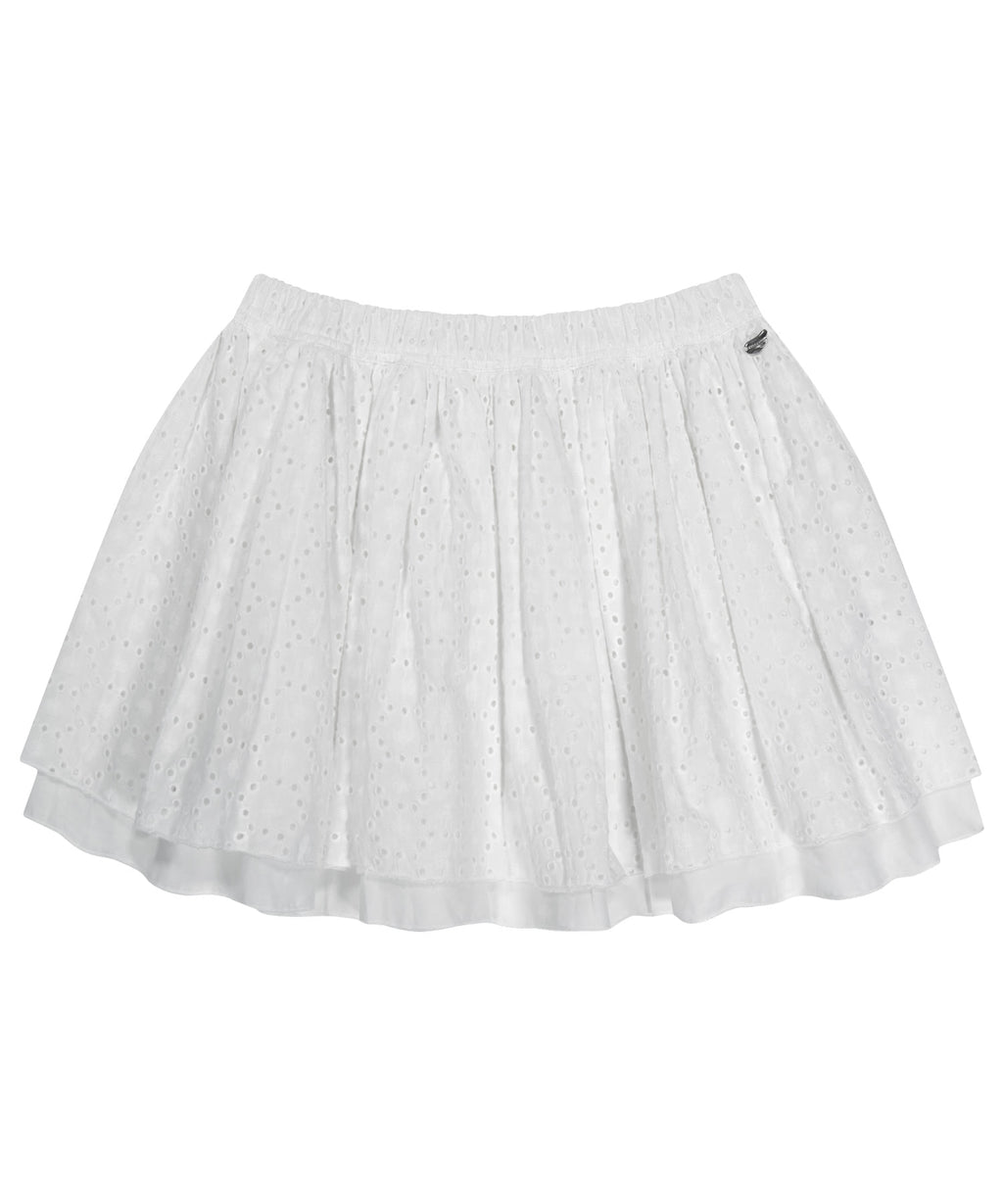 Coyseio - Flower Punching Skirt (White) product image 1 | TRAB K-Fashion Australia