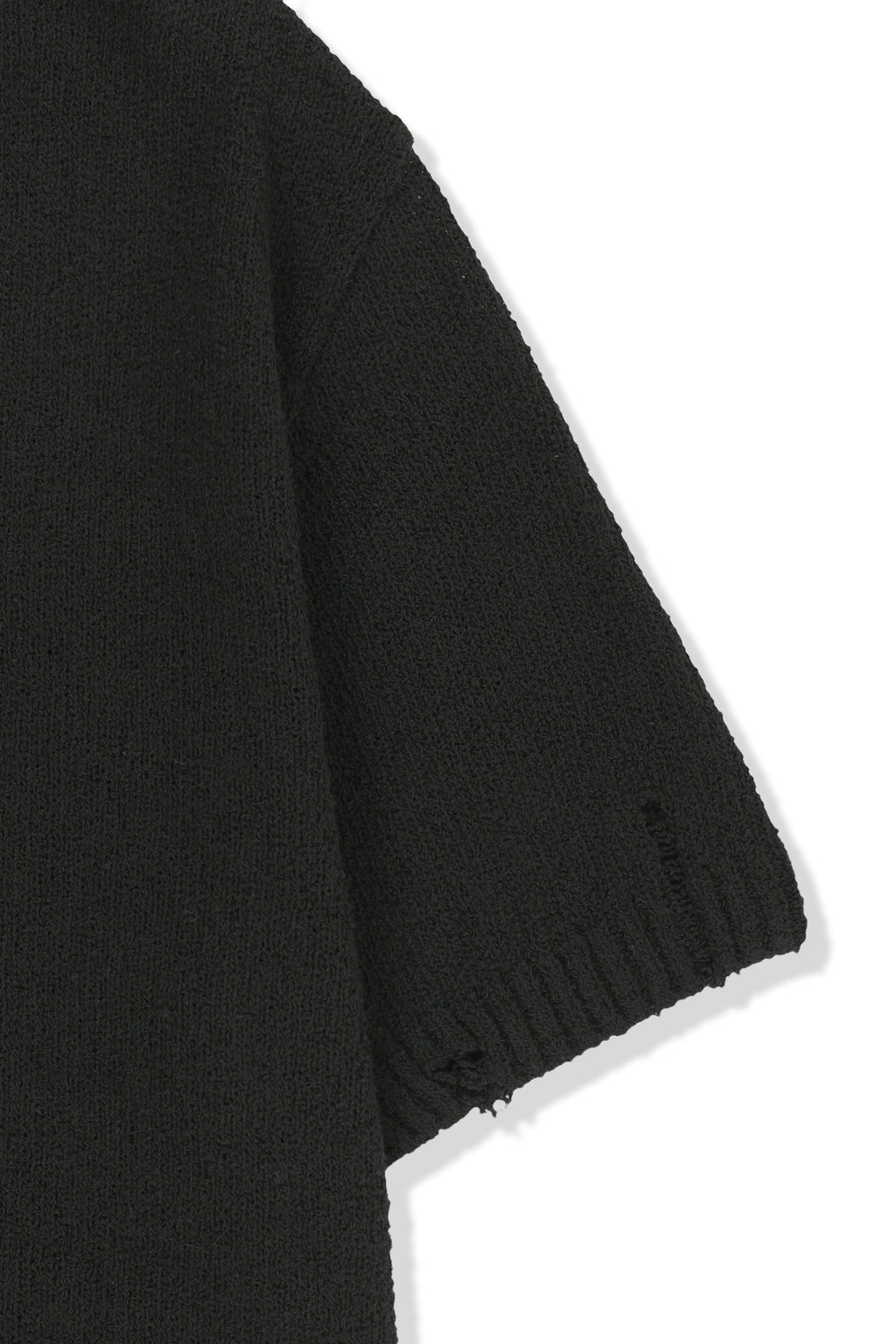 Matin Kim - Half Sleeve Logo Pullover (Black) product image 4 | TRAB K-Fashion Australia