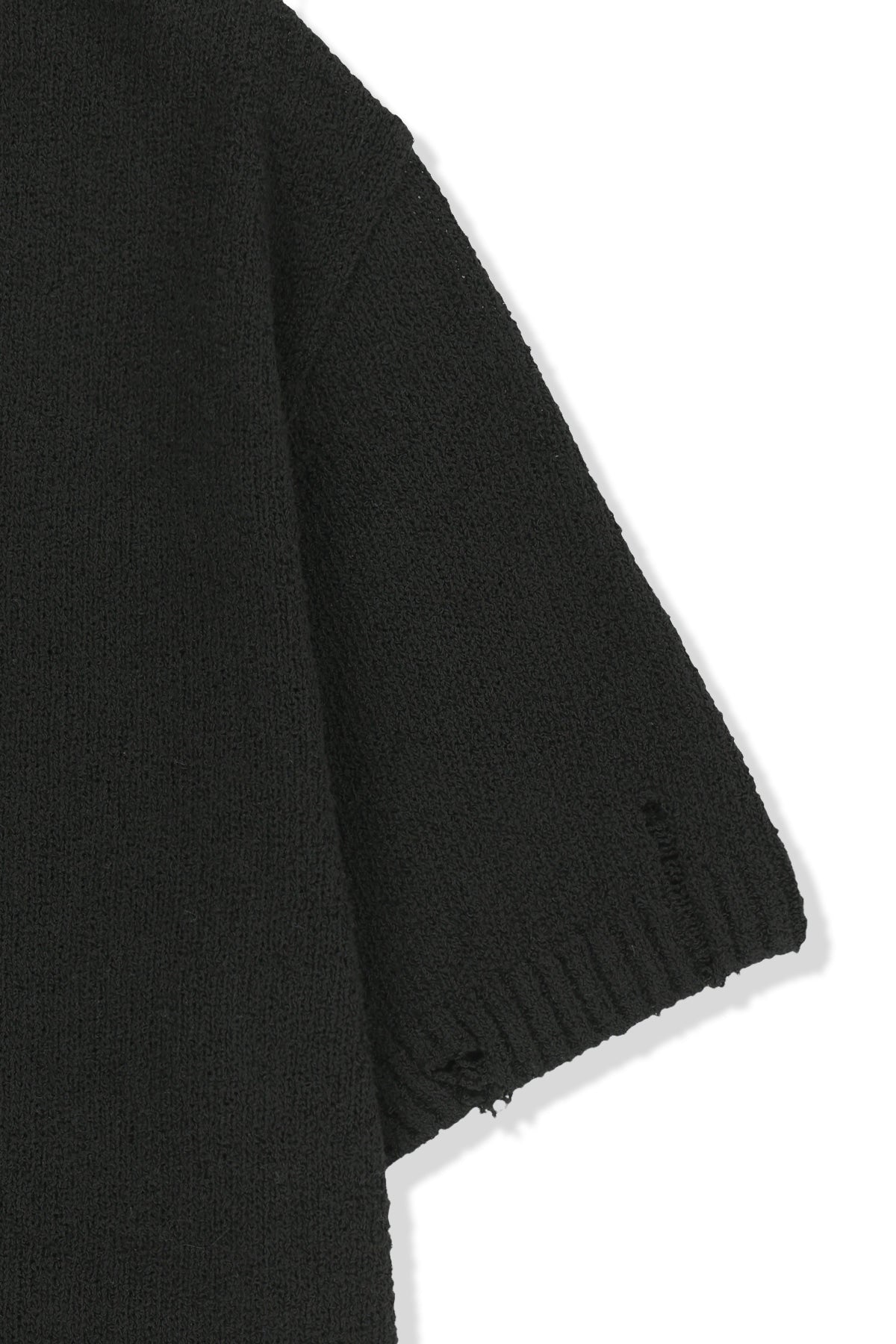 Matin Kim - Half Sleeve Logo Pullover (Black) product image 4 | TRAB K-Fashion Australia