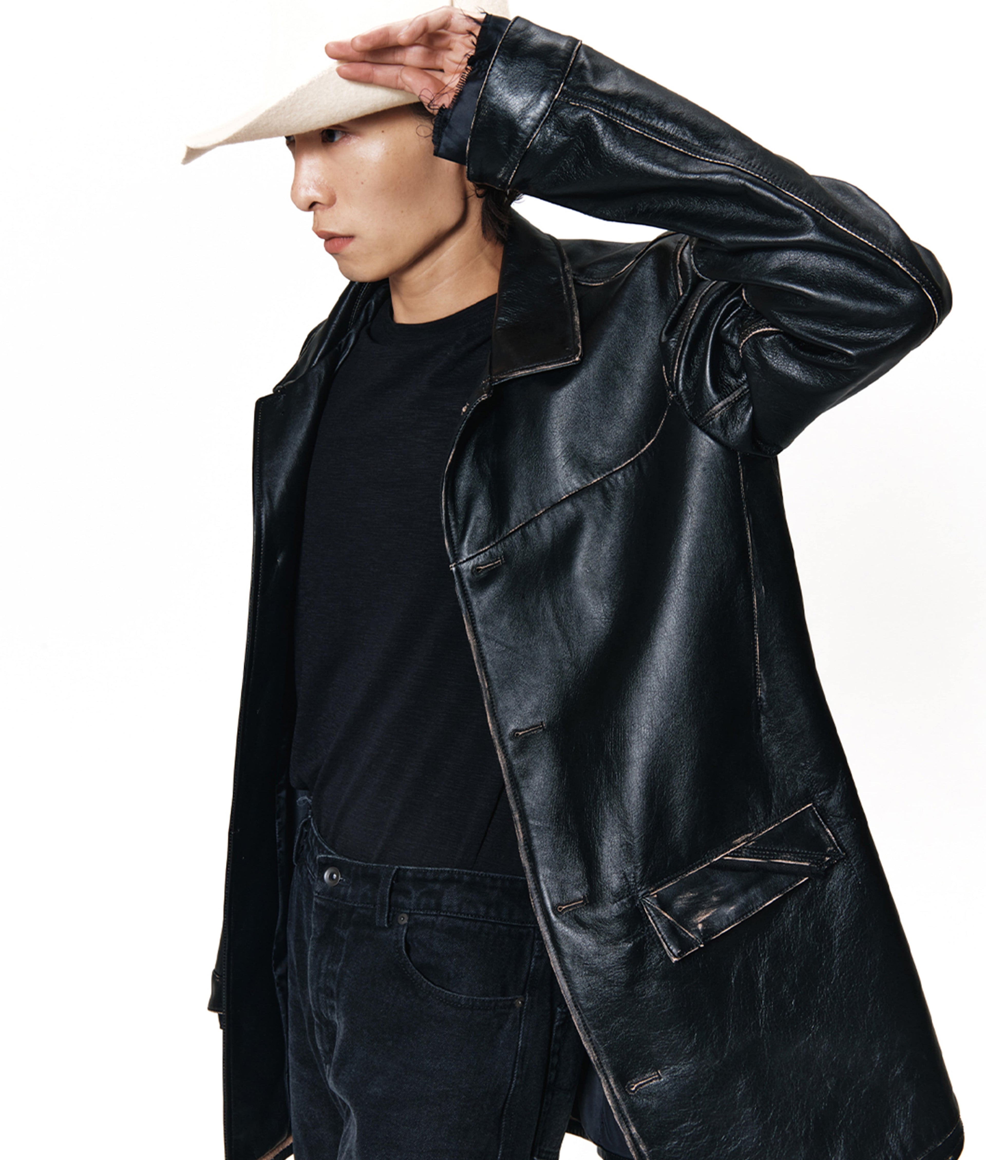 XLIM - Ep.8 01 Leather Jacket (Black) product image 12 | TRAB K-Fashion Australia