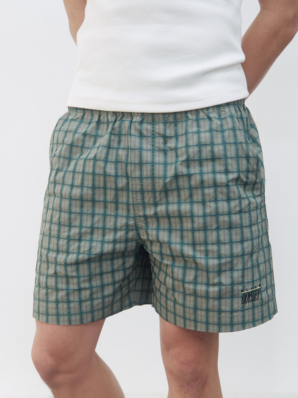 Kijun - Check Shorts (Green) product image 1 | TRAB K-Fashion Australia
