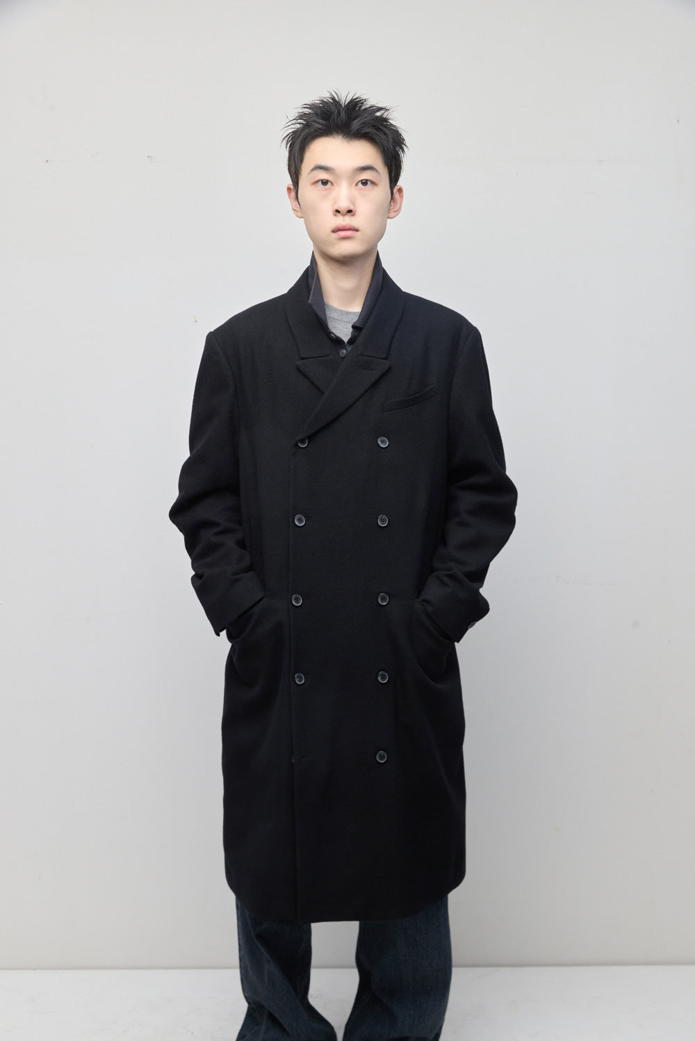 Hatchingroom - Darted Double Breasted Coat (Black) product image 15 | TRAB K-Fashion Australia