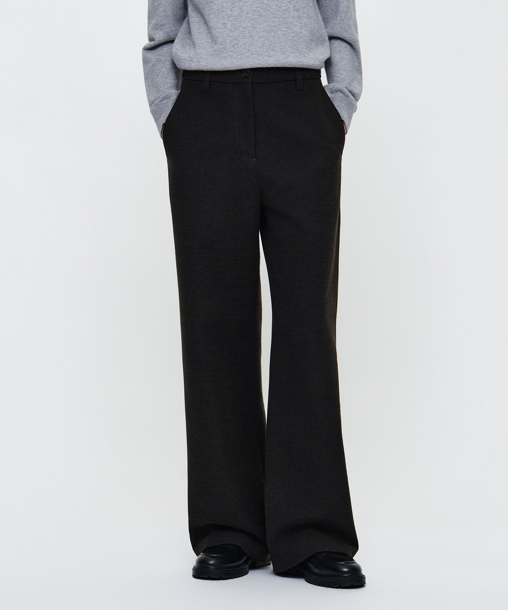 Marithe & Francois Girbaud - Wool-like Slacks (Navy) product image 1 | TRAB K-Fashion Australia