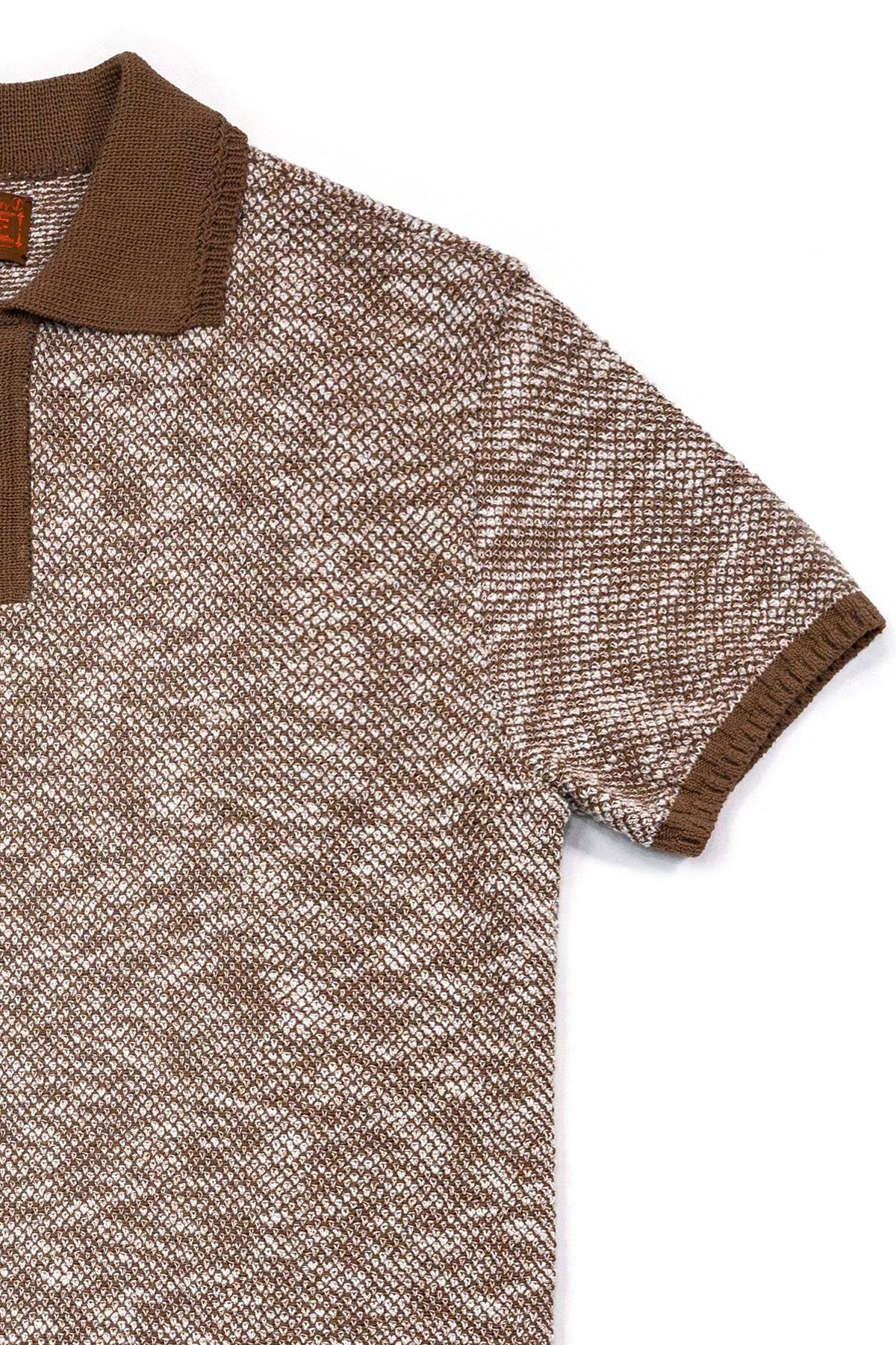 Ioedle - Lake Reflection Collar Short Sleeve Knit (Brown) product image 6 | TRAB K-Fashion Australia