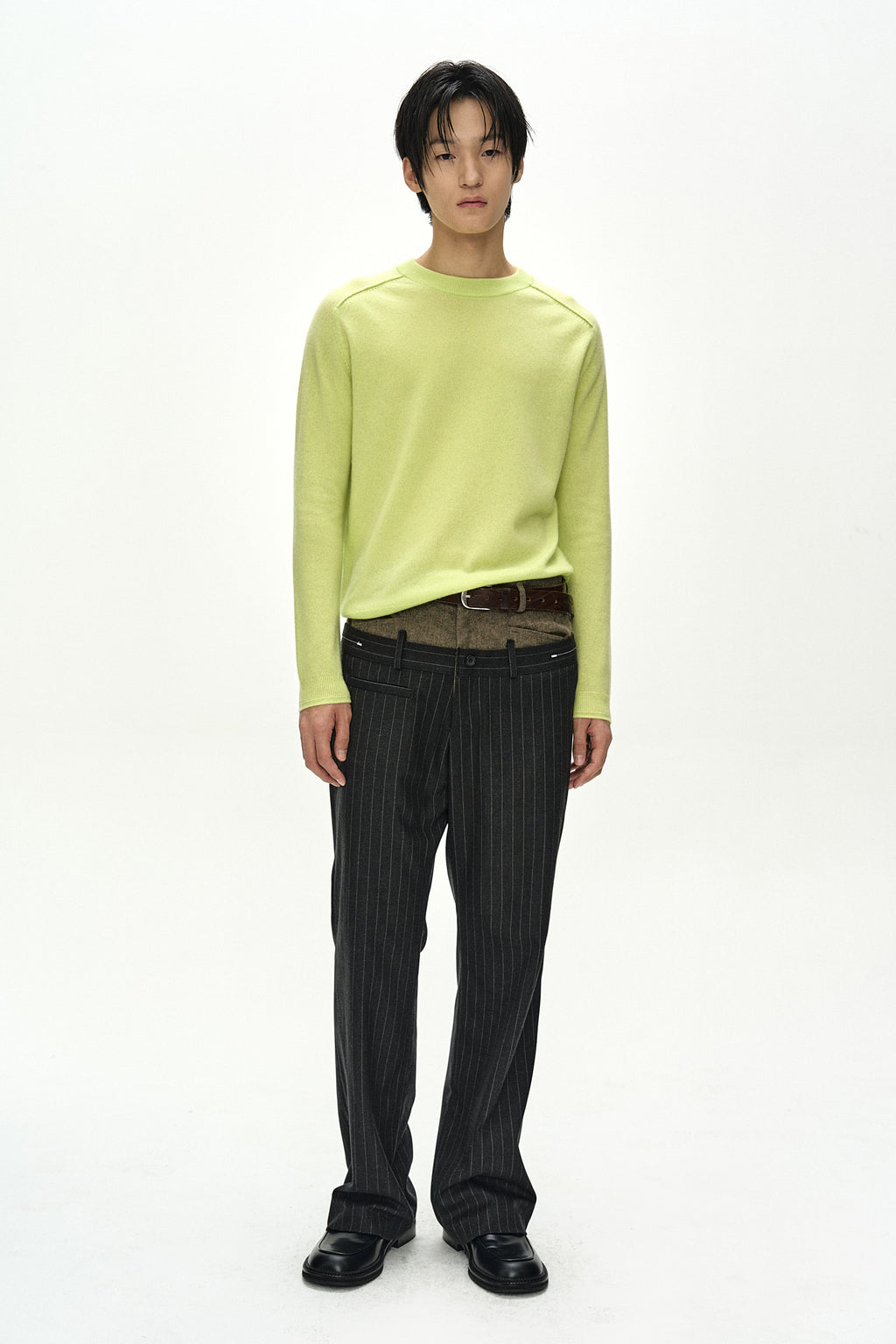 Andersson Bell - Shane Cashmere Crew-Neck Sweater (Lemon) product image 2 | TRAB K-Fashion Australia