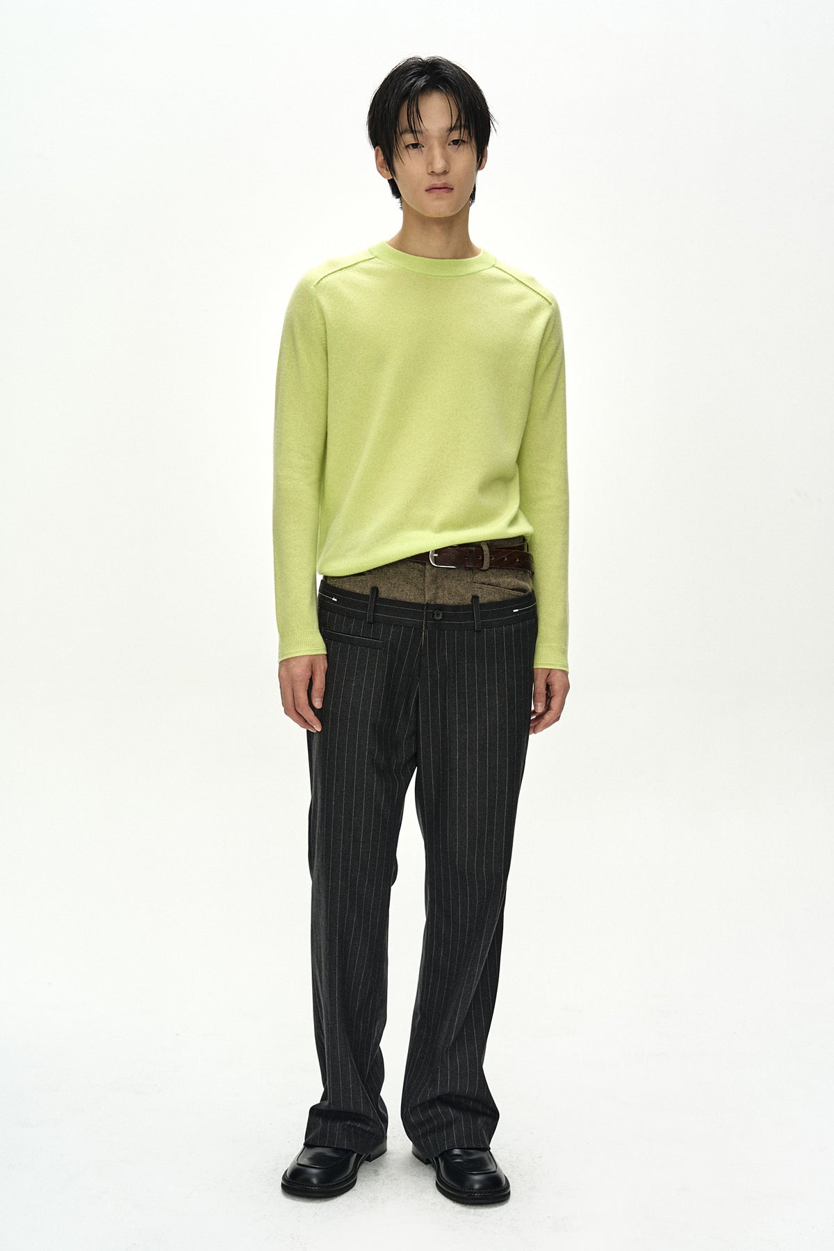 Andersson Bell - Shane Cashmere Crew-Neck Sweater (Lemon) product image 2 | TRAB K-Fashion Australia