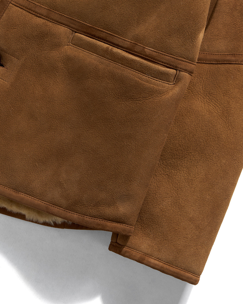 Eastlogue - Shearling Lumberjack Mouton Work Shirts (Beige Suede) product image 7 | TRAB K-Fashion Australia