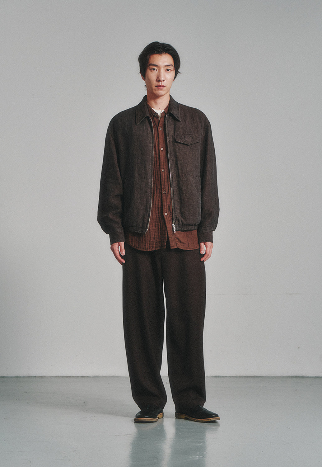 Art if acts - Linen Pocket Blouson (Wood) product image 2 | TRAB K-Fashion Australia