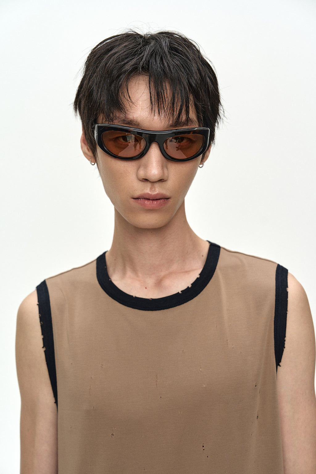 Andersson Bell - Brit Damaged Sleeveless (Beige) product image 7 | TRAB K-Fashion Australia