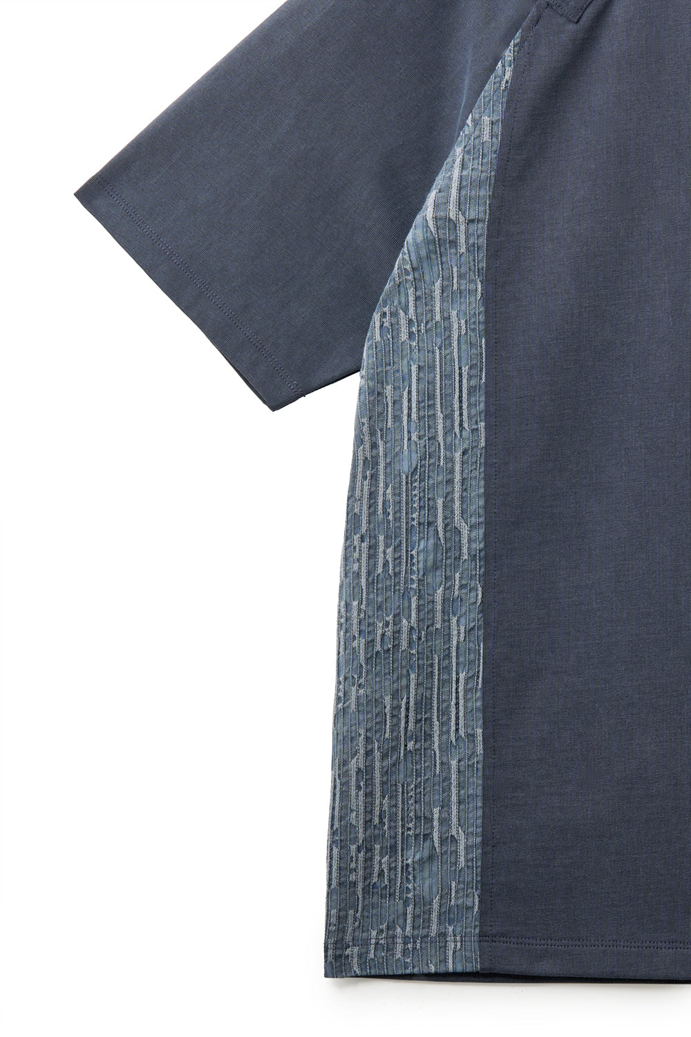 Hatchingroom - Curved Henley Neck Tee (Blue) product image 4 | TRAB K-Fashion Australia