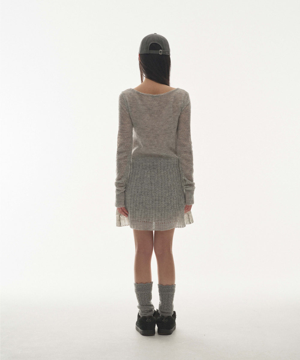 Coyseio - Soft Bell Knit (Light Grey) product image 8 | TRAB K-Fashion Australia