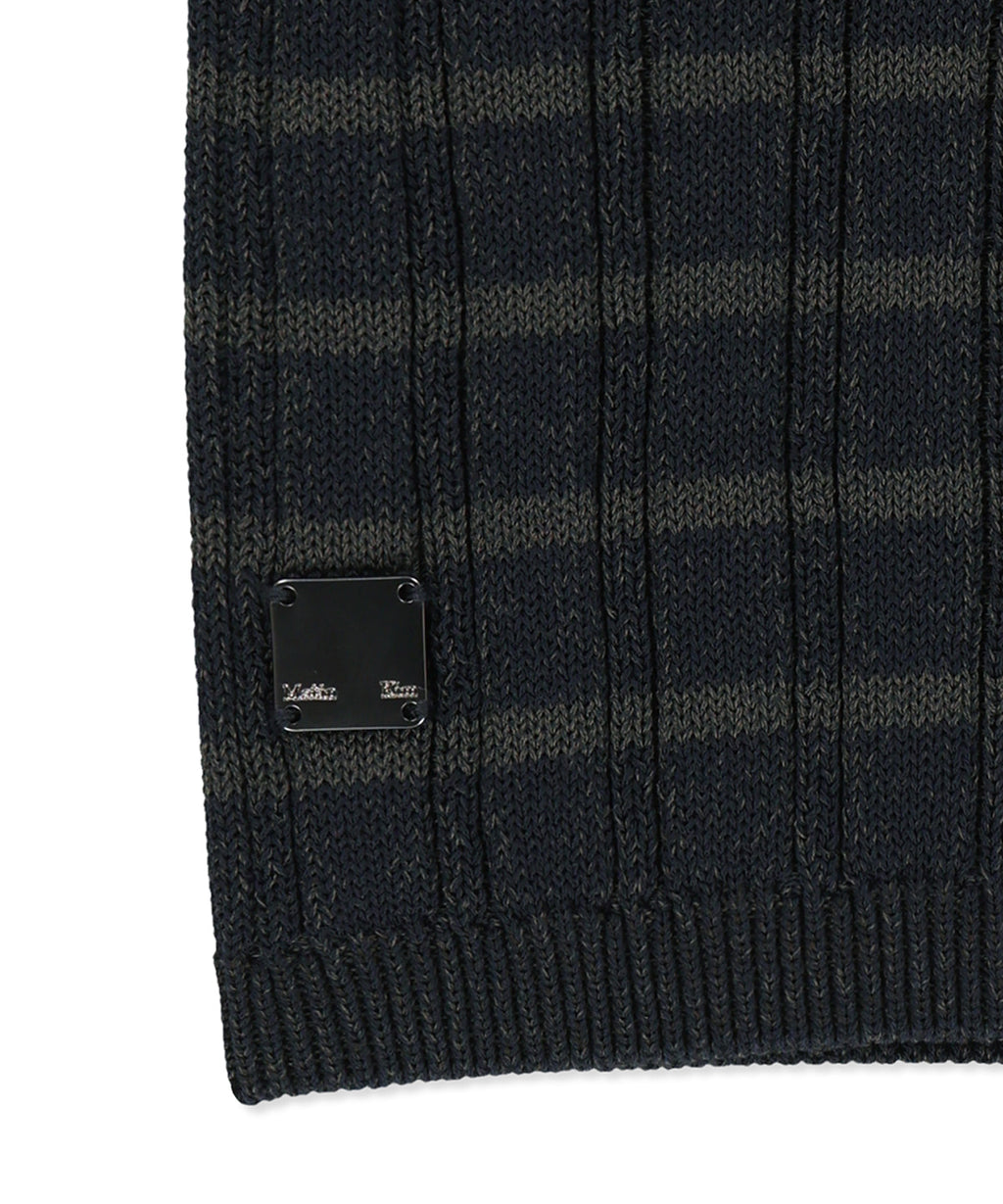 Matin Kim - Stripe Knit Shorts (Navy) product image 4 | TRAB K-Fashion Australia