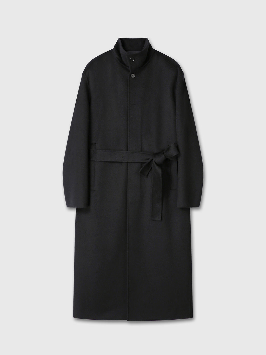 Tonywack - Hand-Made Wool Cashmere Stand-Collar Coat (Black) product image 13 | TRAB K-Fashion Australia