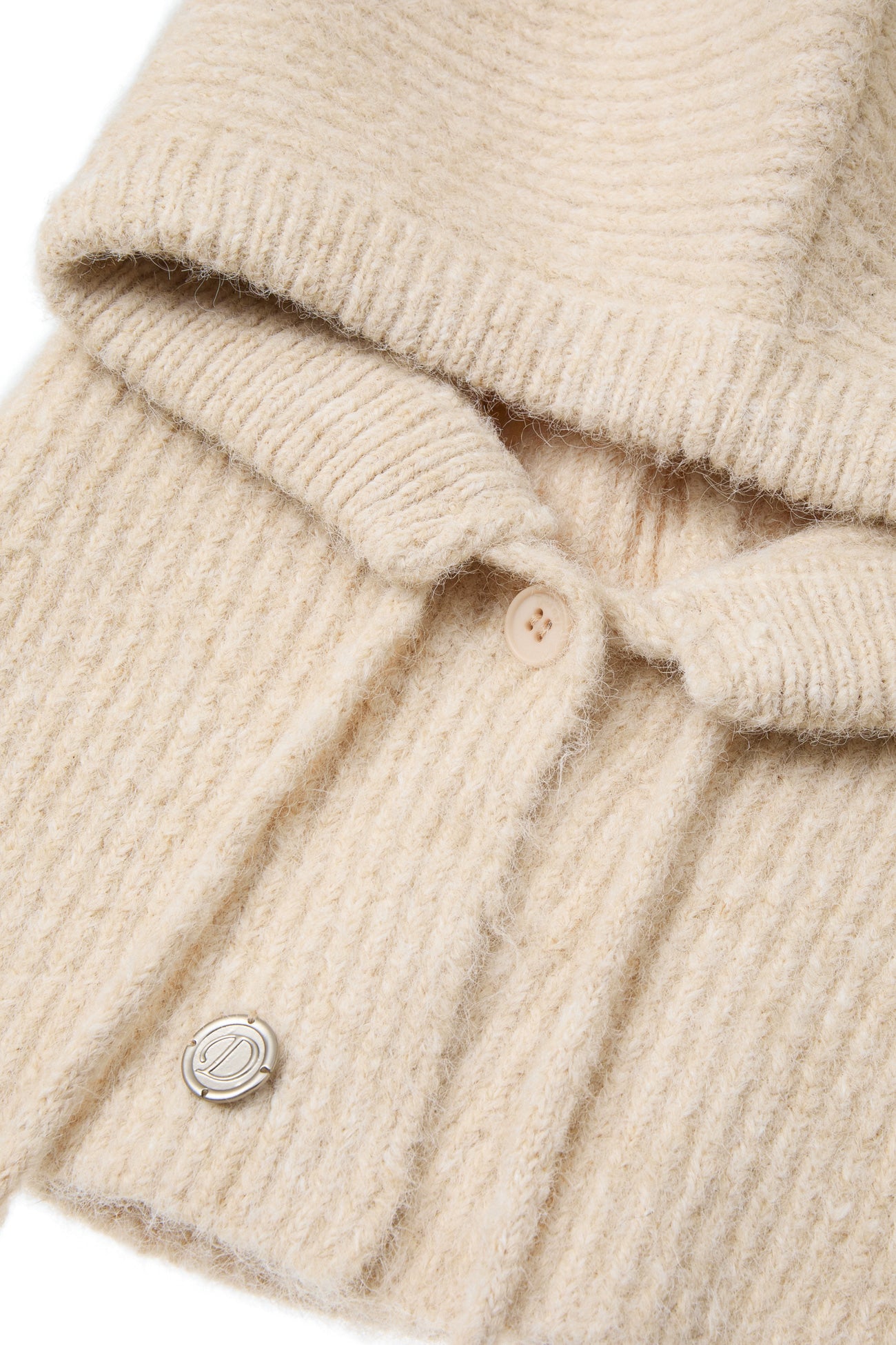 Deinet - Hairy Wool Balaclava (Beige) product image 4 | TRAB K-Fashion Australia