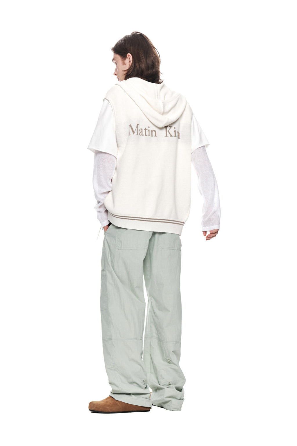 Matin Kim - Button Roll Up Double Knee Pants (Mint) product image 9 | TRAB K-Fashion Australia