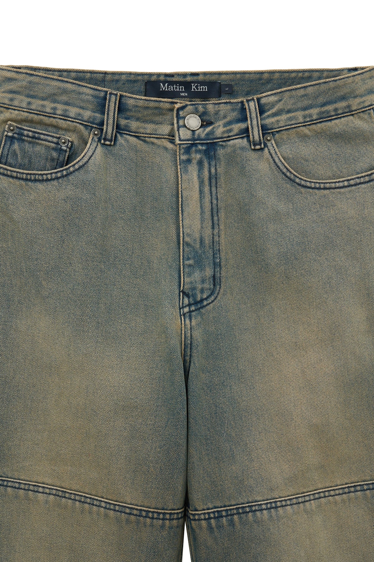Matin Kim - Western Detail Denim Pants (Blue) product image 3 | TRAB K-Fashion Australia