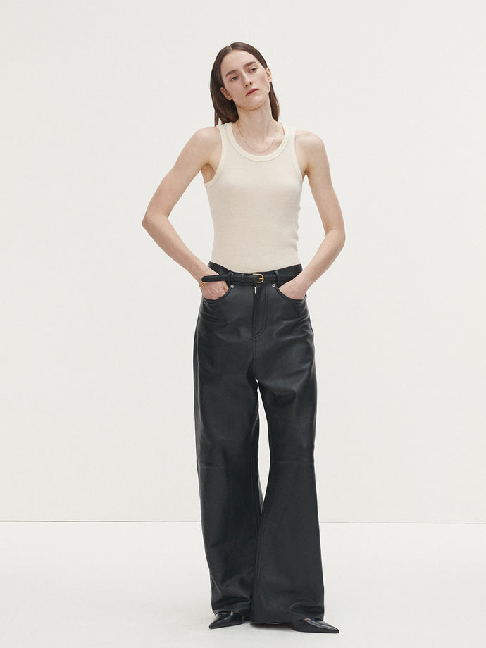 Tonywack - Super Fine Wool Ribbed Sleeveless Japanese Fabric (Ecru) product image 3 | TRAB K-Fashion Australia