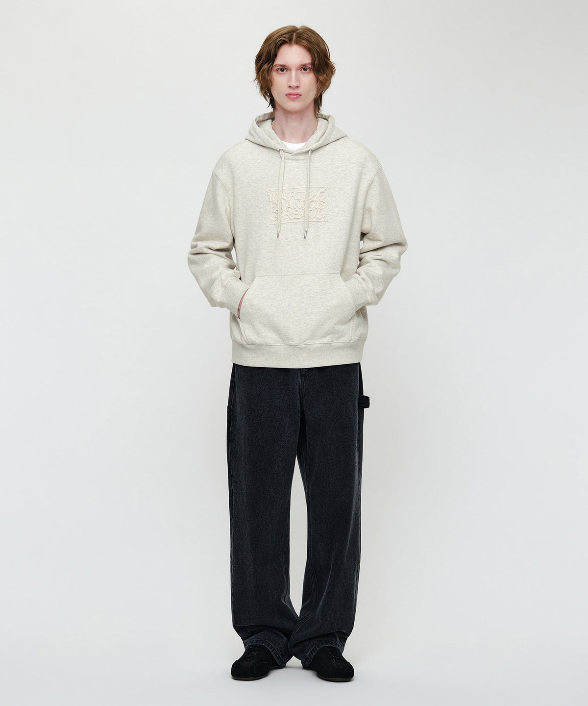 Marithe & Francois Girbaud - Rope Applique Hoodie (Oatmeal) product image 4 | TRAB K-Fashion Australia