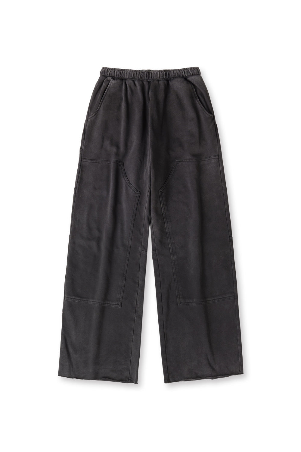 Hatchingroom - Double Knee Sweat Pants Aged (Charcoal) product image 1 | TRAB K-Fashion Australia