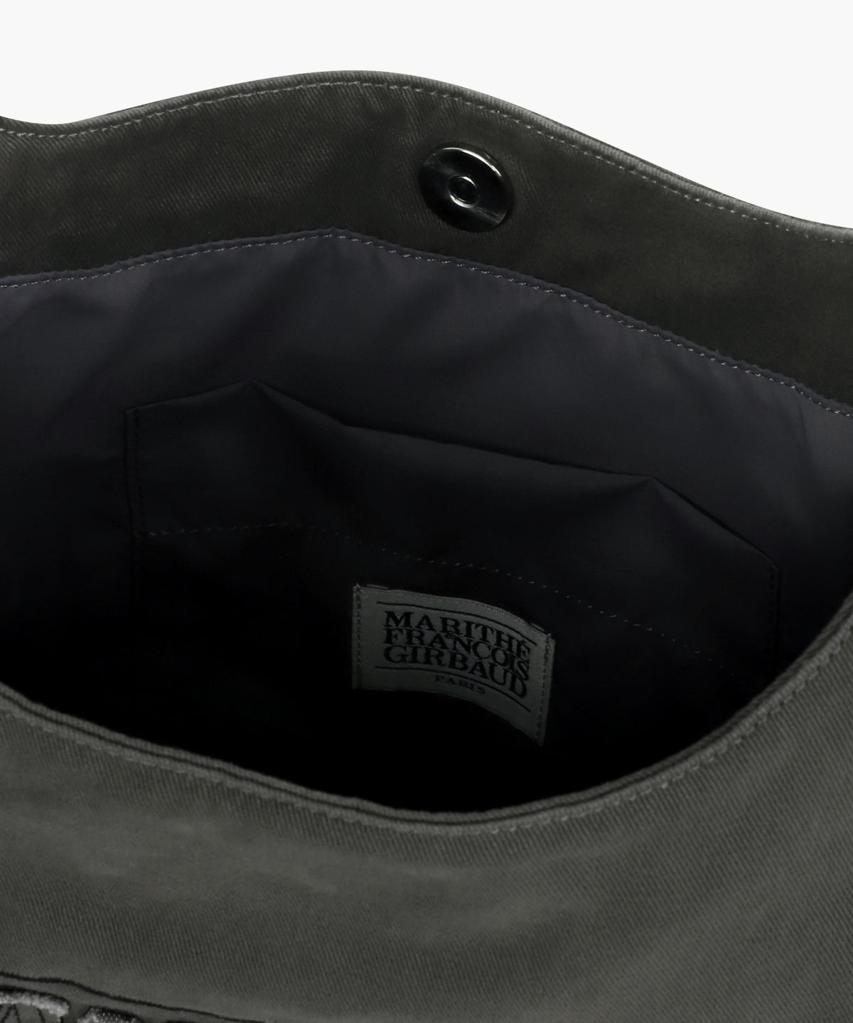 Marithe & Francois Girbaud - Classic Logo Round One Shoulder Bag (Charcoal) product image 5 | TRAB K-Fashion Australia