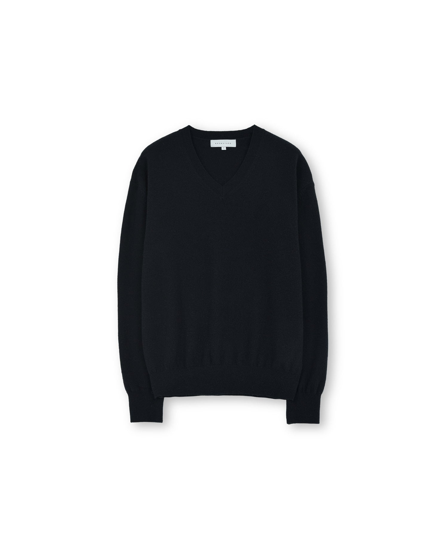 Brownyard - Extra Super Fine V Neck Knit (Black) product image 4 | TRAB K-Fashion Australia