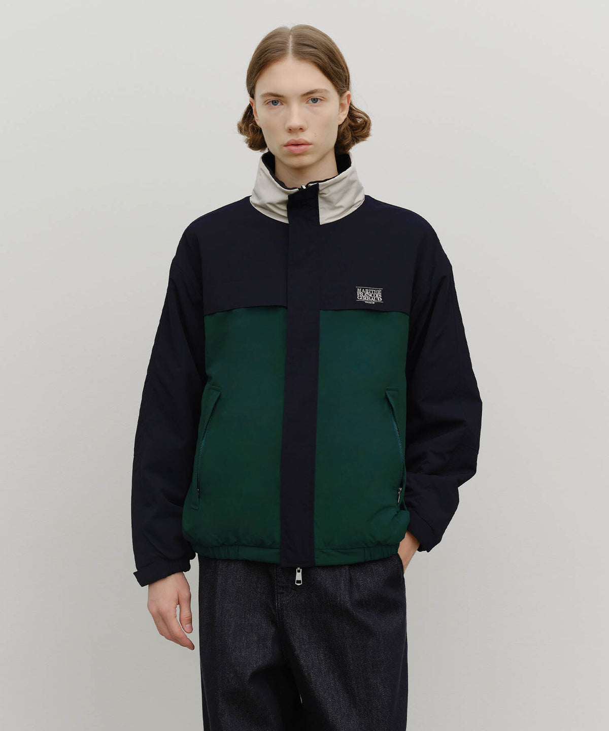 Marithe & Francois Girbaud - Classic Logo Reversible Sailing Jacket (Dark Navy) product image 1 | TRAB K-Fashion Australia