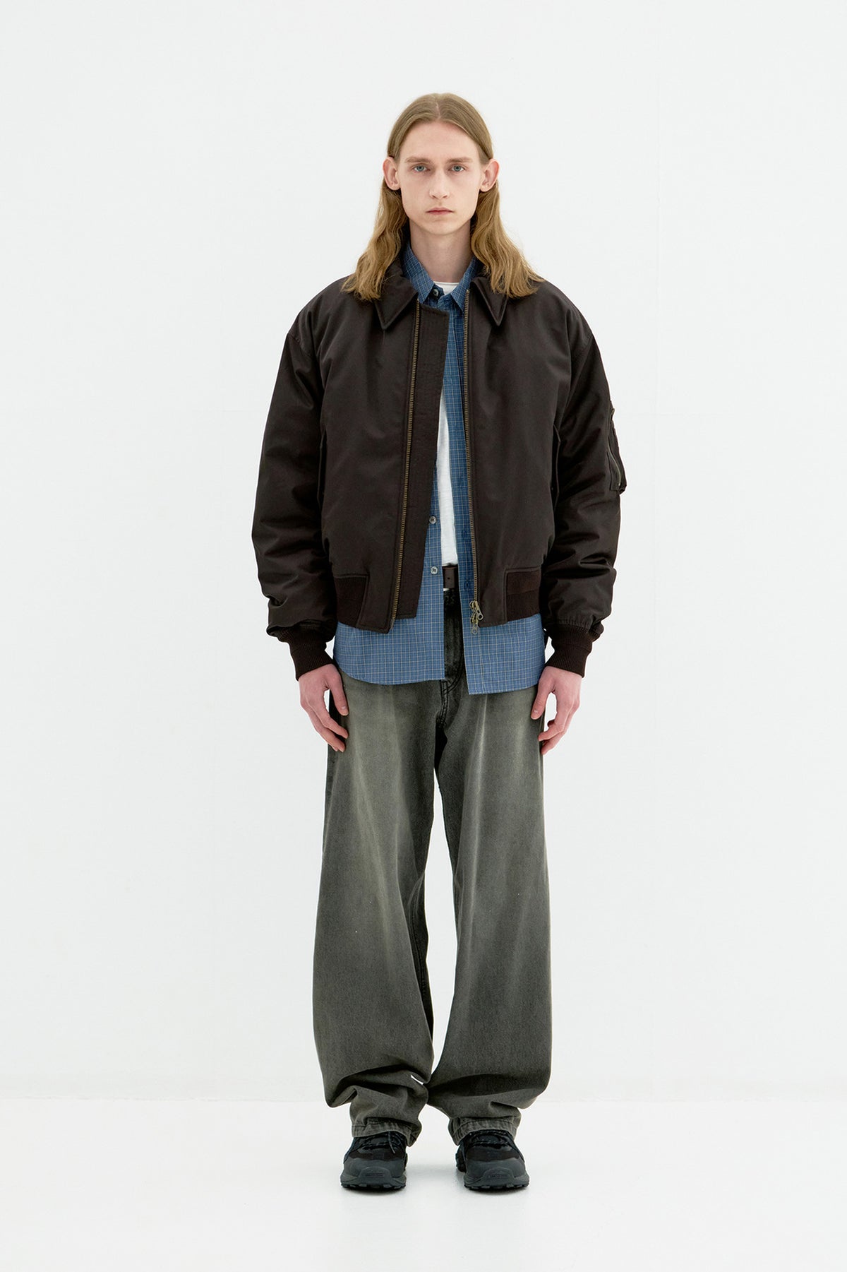 Coor - Collar Neck Down Puffer (Dark Brown) product image 2 | TRAB K-Fashion Australia