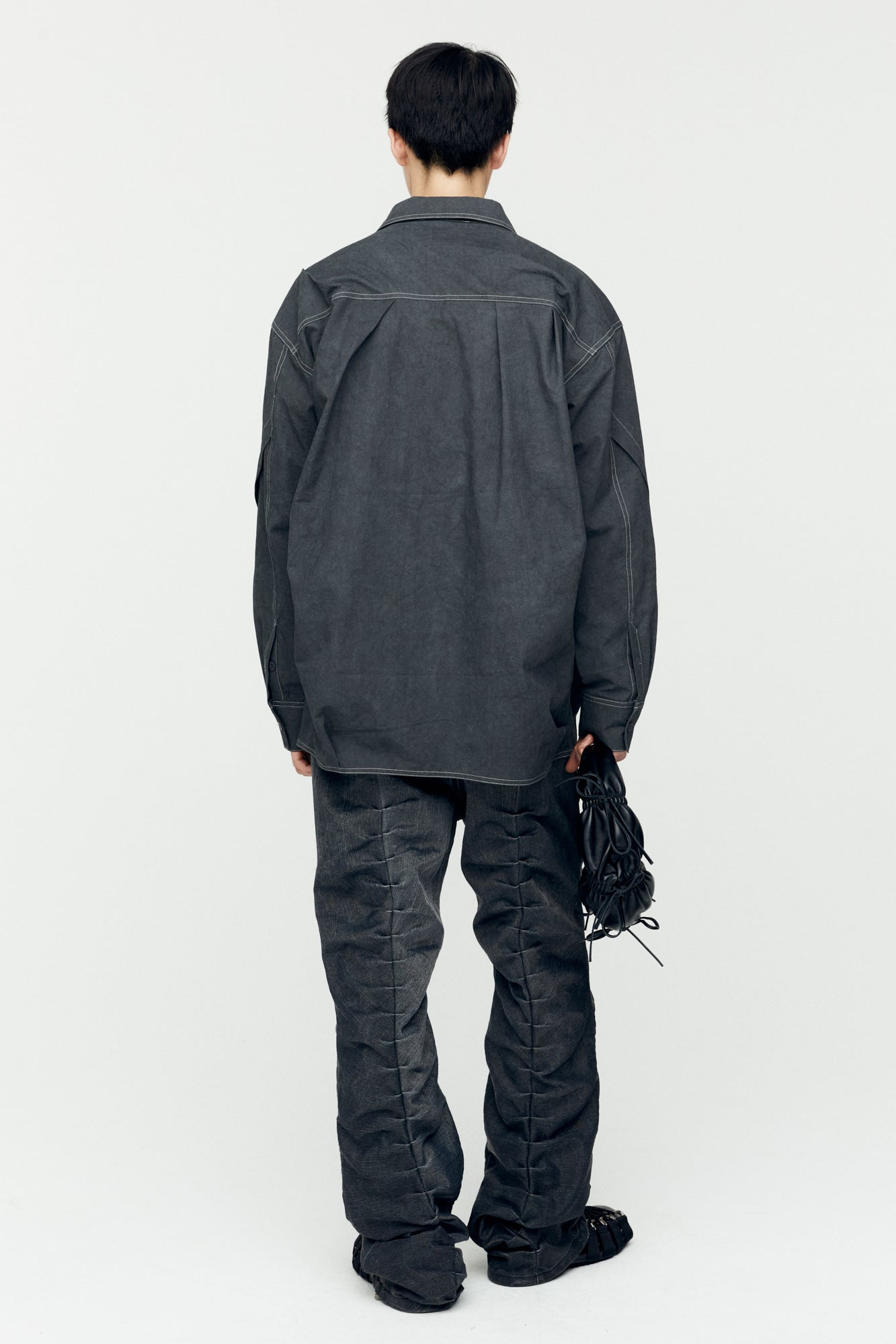 Andersson Bell - Alice Dyed Cotton Shirts (Charcoal) product image 3 | TRAB K-Fashion Australia