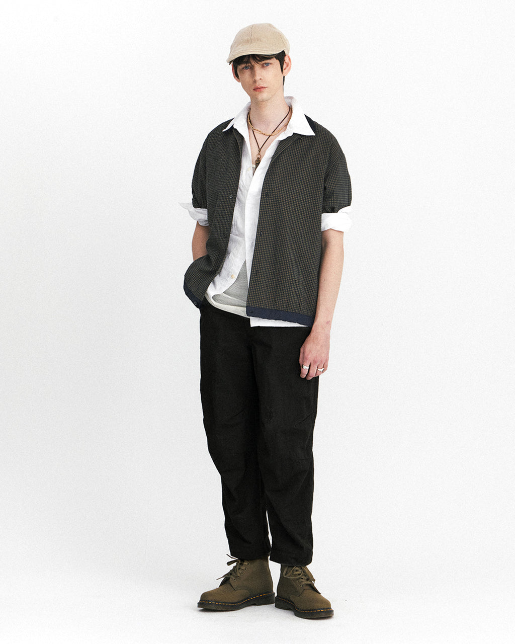 Eastlogue - Curve Knee Belted Pants (Black) product image 4 | TRAB K-Fashion Australia
