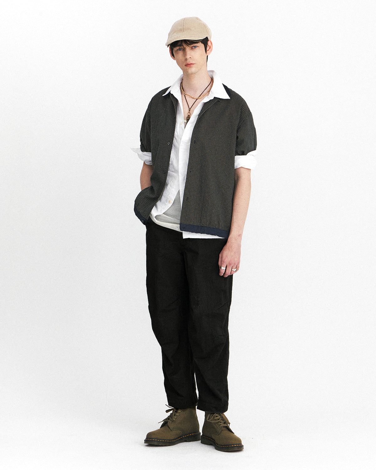 Eastlogue - Curve Knee Belted Pants (Black) product image 4 | TRAB K-Fashion Australia