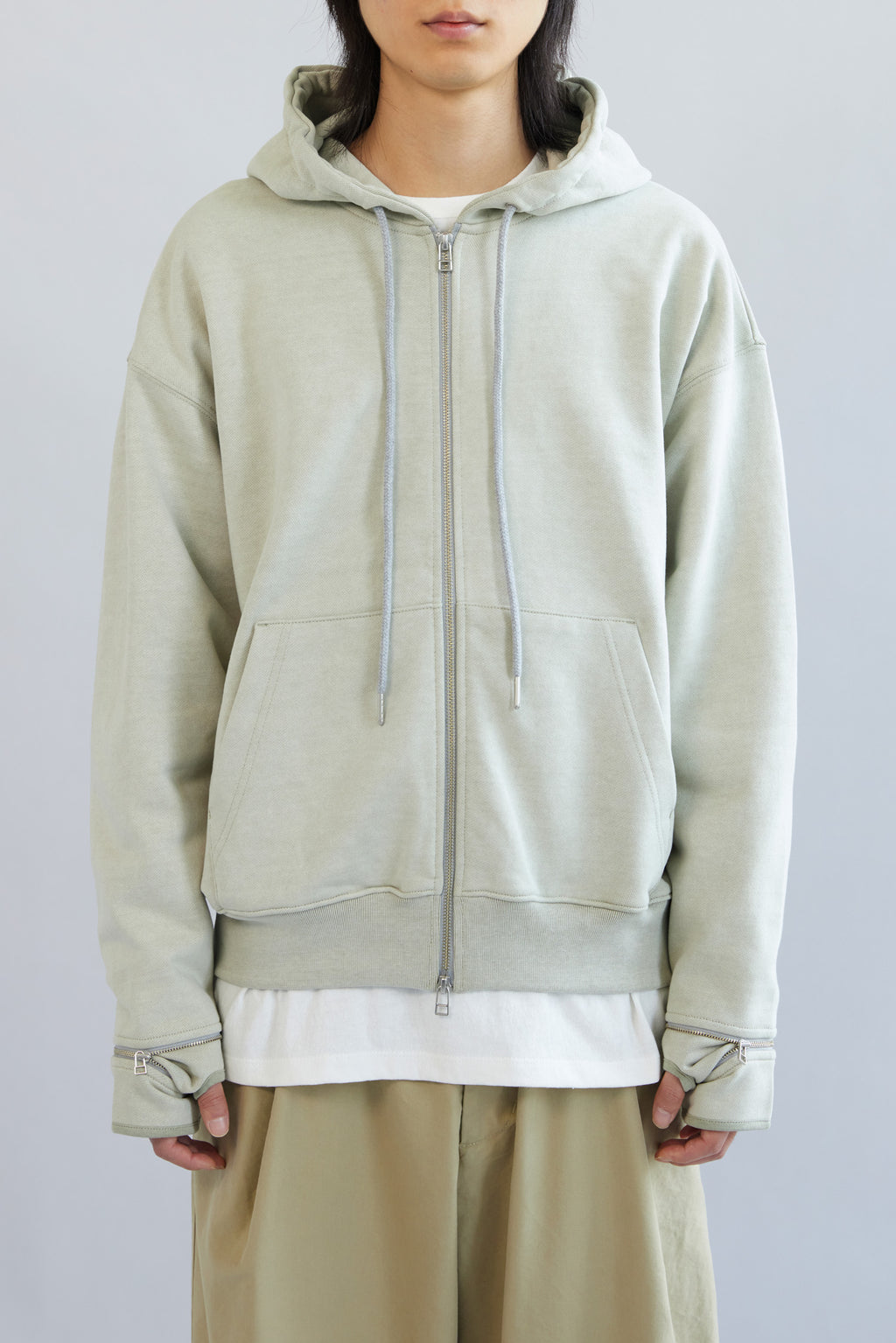 Hatchingroom - Boxer Zip Hoodie Pigment Dyed (Olive) product image 10 | TRAB K-Fashion Australia