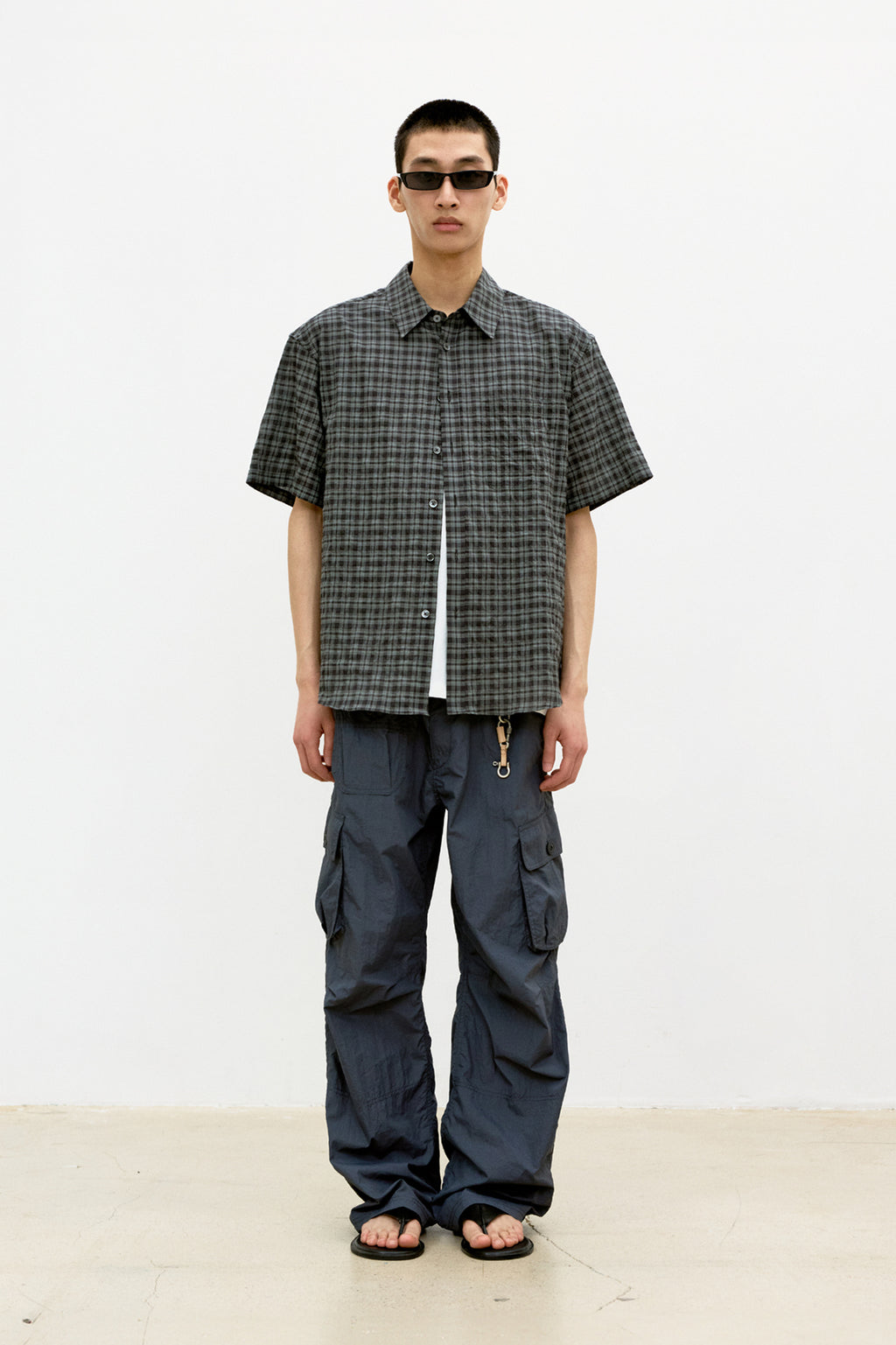 Coor - Multi-Pocket Stitch Pointed Pants (Deep Blue Gray) product image 2 | TRAB K-Fashion Australia