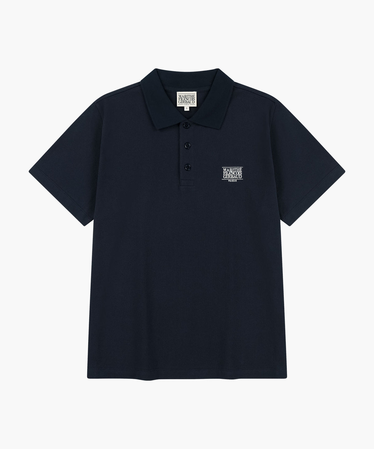 Marithe & Francois Girbaud - Small Classic Logo Pk Collar Tee (Navy) product image 6 | TRAB K-Fashion Australia